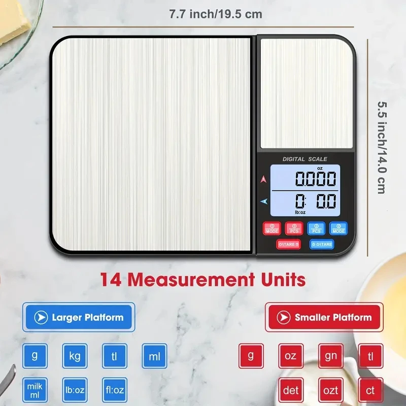 1pc Digital Kitchen Scale for  - Tape Dispenser Weighted บทวิจารณ์และราคา