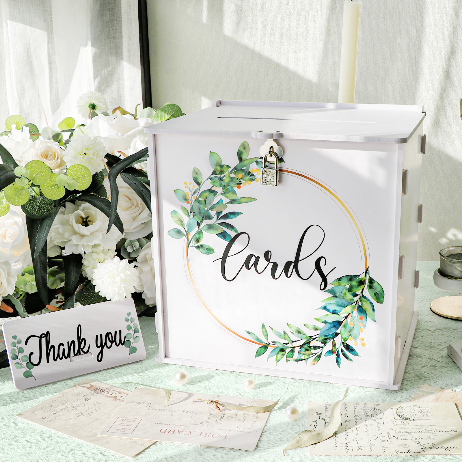 Wedding Card Box with Lock, PV - Card Index Box บทวิจารณ์และราคา