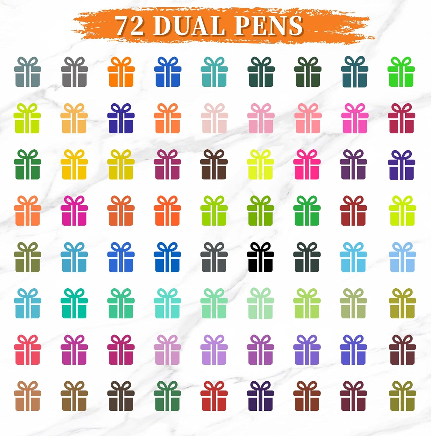 72 Color Dual Tip Brush Pens,  - Correction Pen Fine บทวิจารณ์และราคา