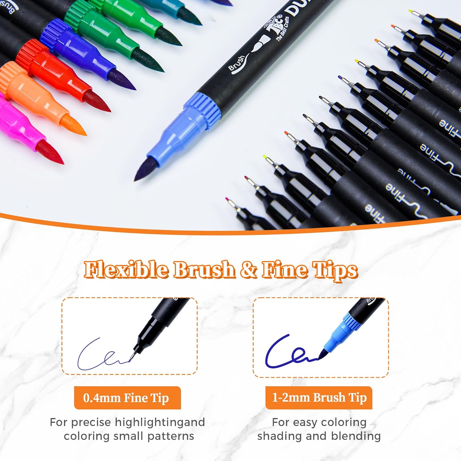 72 Color Dual Tip Brush Pens,  - Correction Pen Fine บทวิจารณ์และราคา