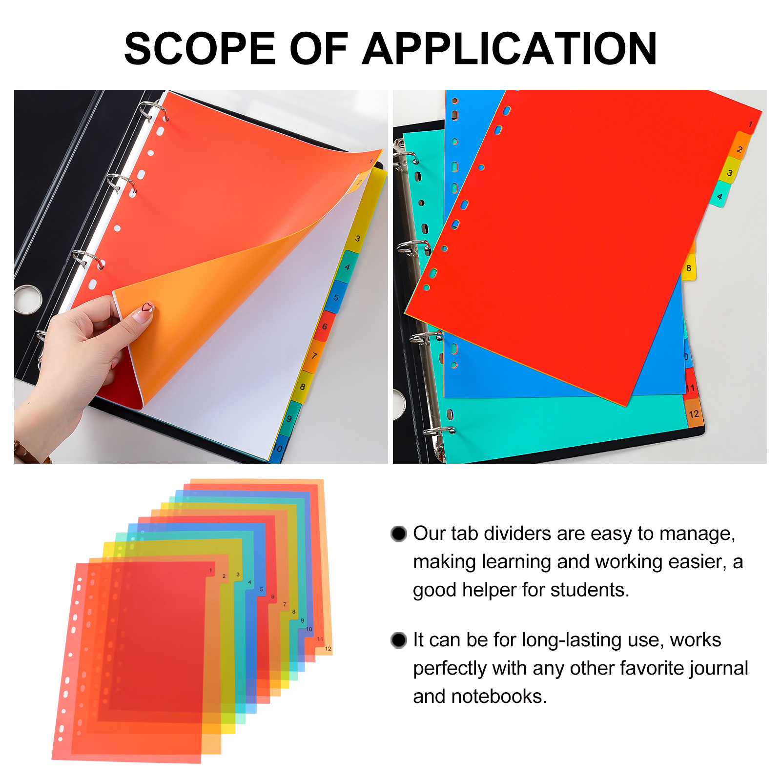 A4 Separated Loose Leaf Page D - Tab Divider A4 บทวิจารณ์และราคา