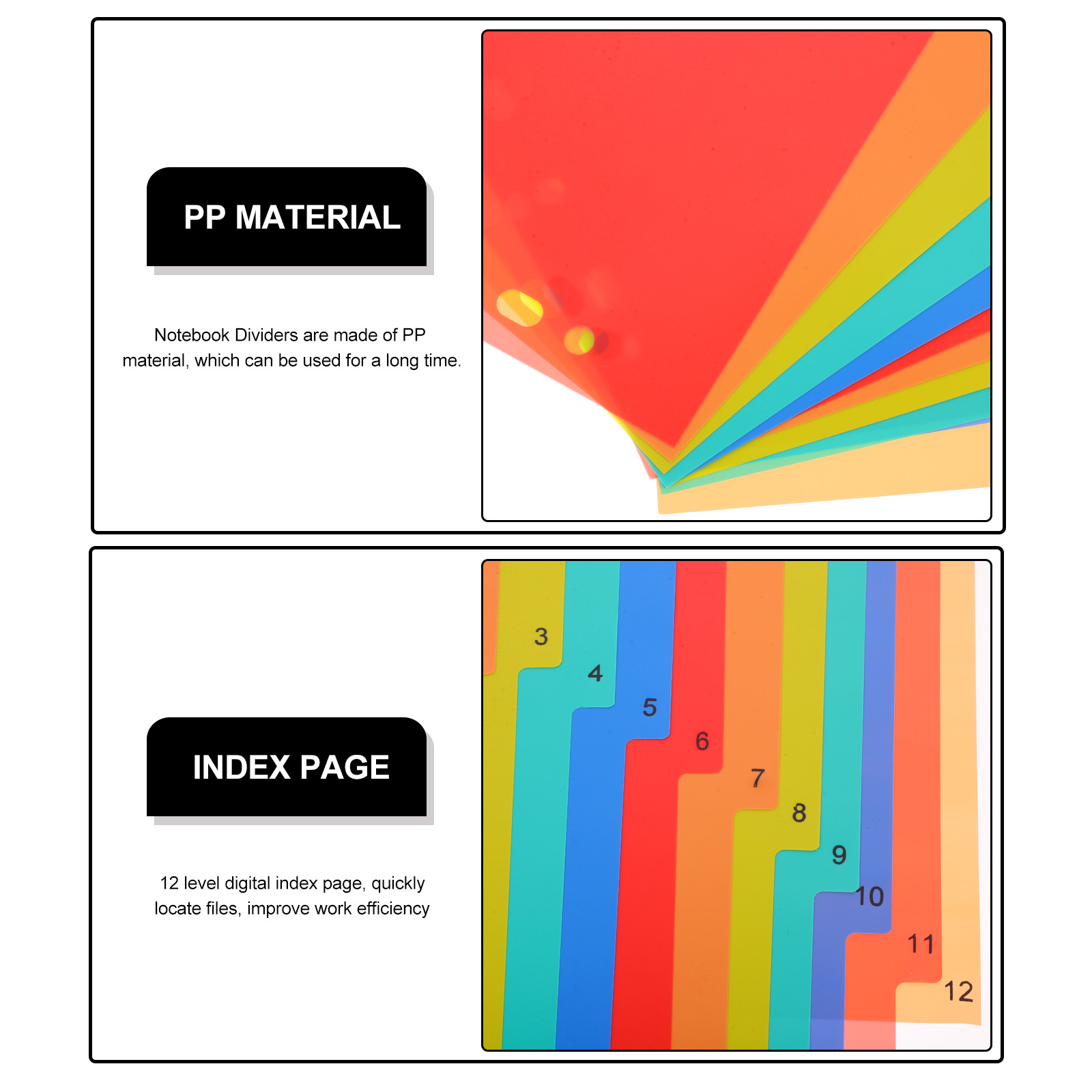 A4 Separated Loose Leaf Page D - Tab Divider A4 บทวิจารณ์และราคา