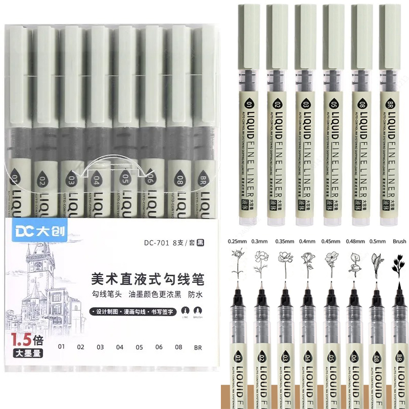 5/8/12 Tibs Black Pen Fine Lin - Correction Pen Fine บทวิจารณ์และราคา