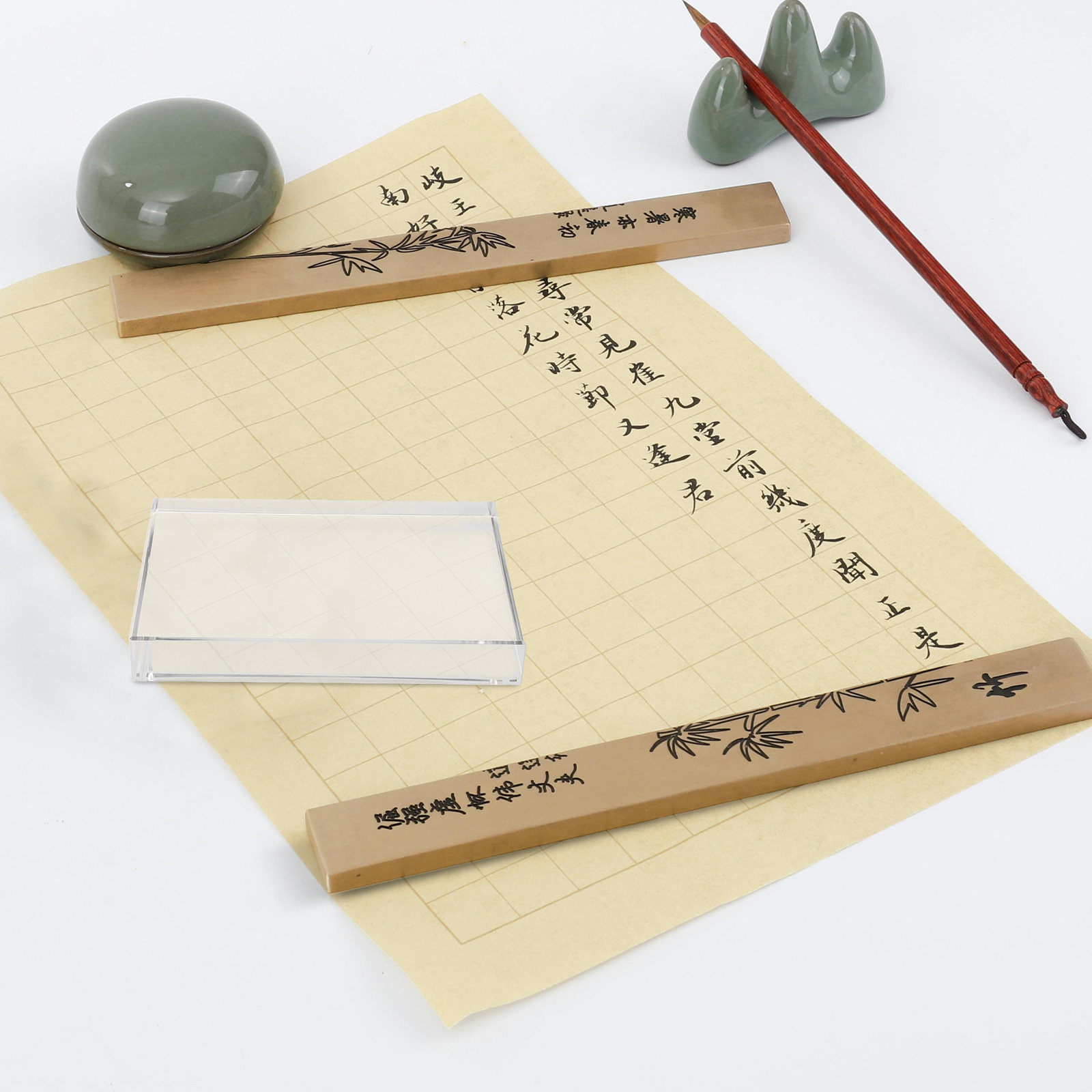 Crystal Square Glass Block Pap - Paper Weight Crystal บทวิจารณ์และราคา