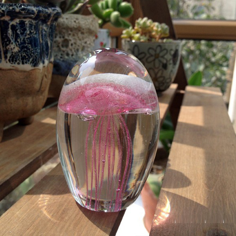 Miniature 3D Jellyfish Crystal - Paper Weight Crystal บทวิจารณ์และราคา
