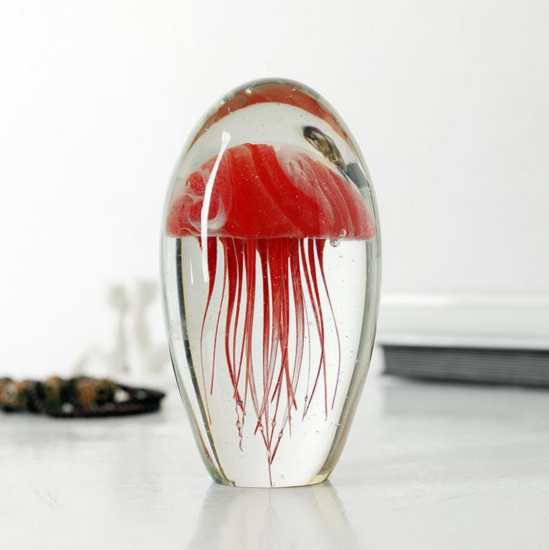 Miniature 3D Jellyfish Crystal - Paper Weight Crystal บทวิจารณ์และราคา