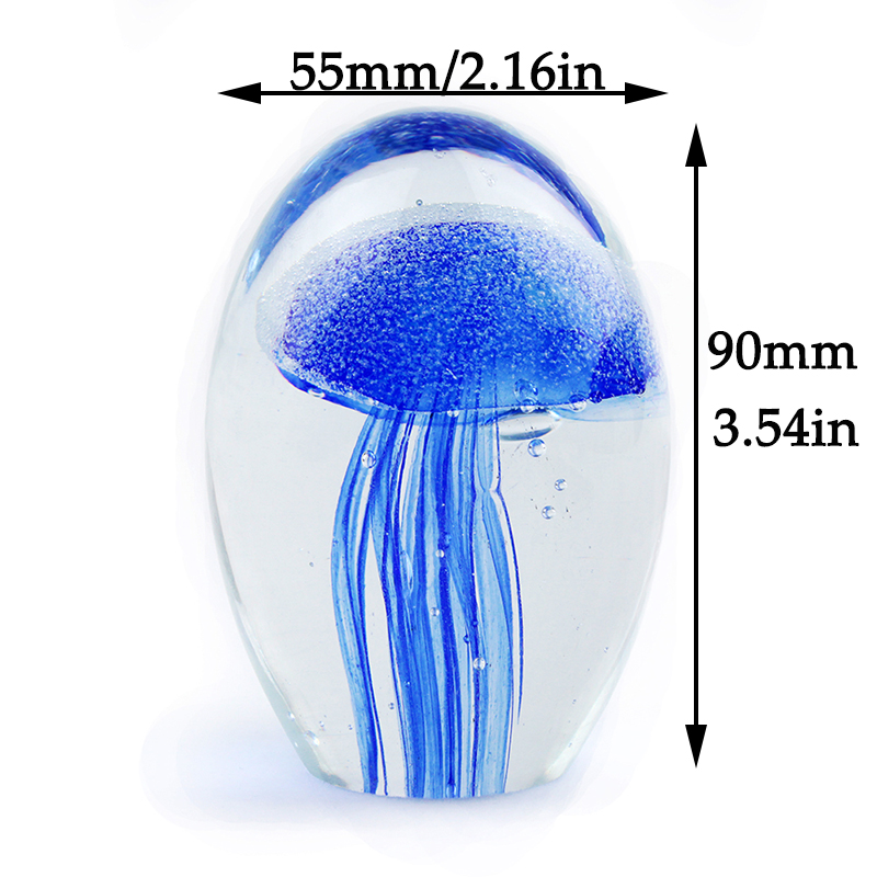 Miniature 3D Jellyfish Crystal - Paper Weight Crystal บทวิจารณ์และราคา