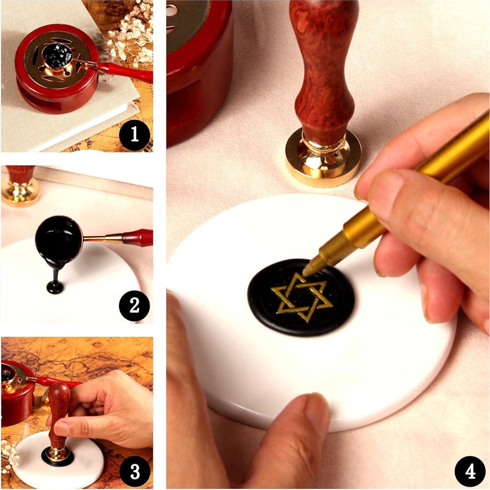 Custom Your Logo 25/30/40/50mm - Wax Seal Stamp Set บทวิจารณ์และราคา