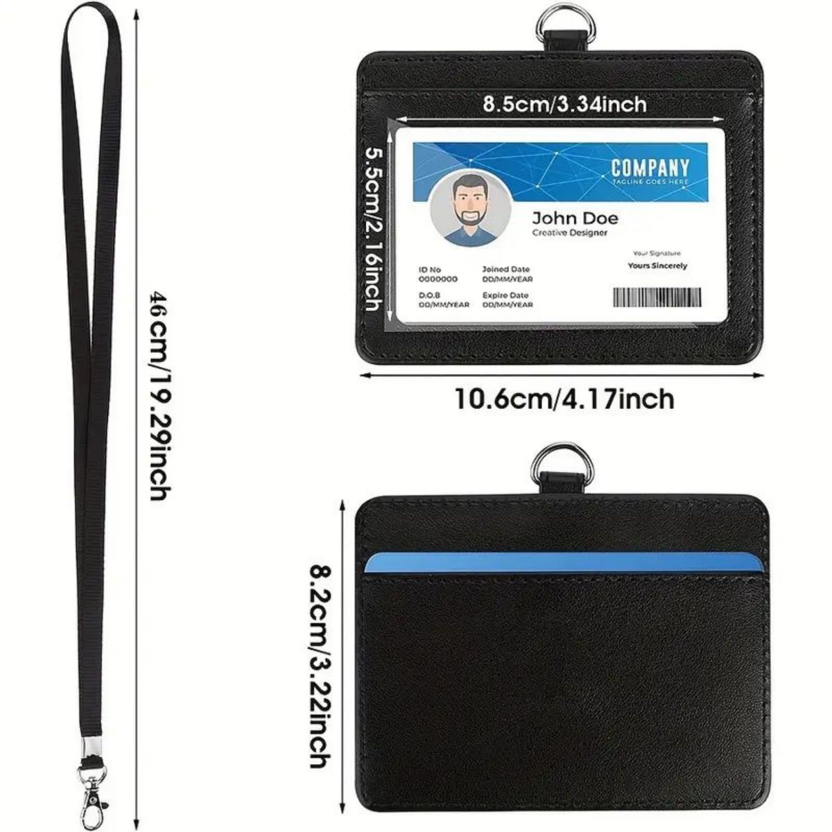 1 pc Horizontal ID badge holde - Index Card Holder บทวิจารณ์และราคา