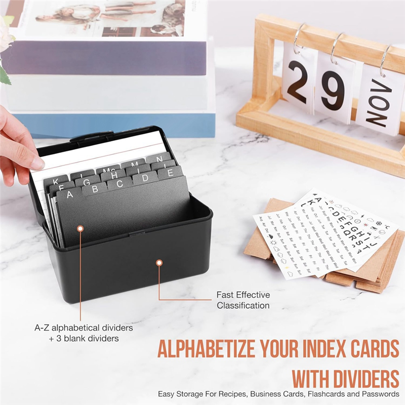 3Inchx5inch Index Card Holder  - Card Index Box บทวิจารณ์และราคา