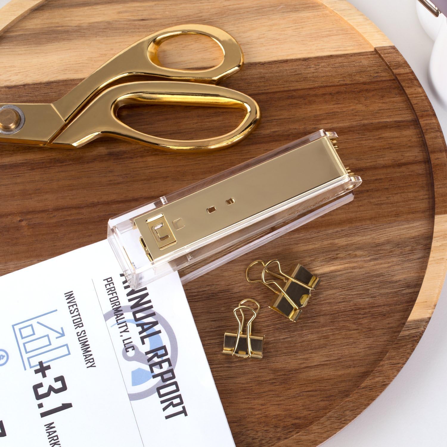 Compact Acrylic Gold Stapler,  - Stapler Half Strip บทวิจารณ์และราคา