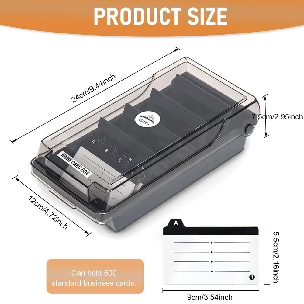 Desktop Business Card Box, Lar - Card Index Box บทวิจารณ์และราคา