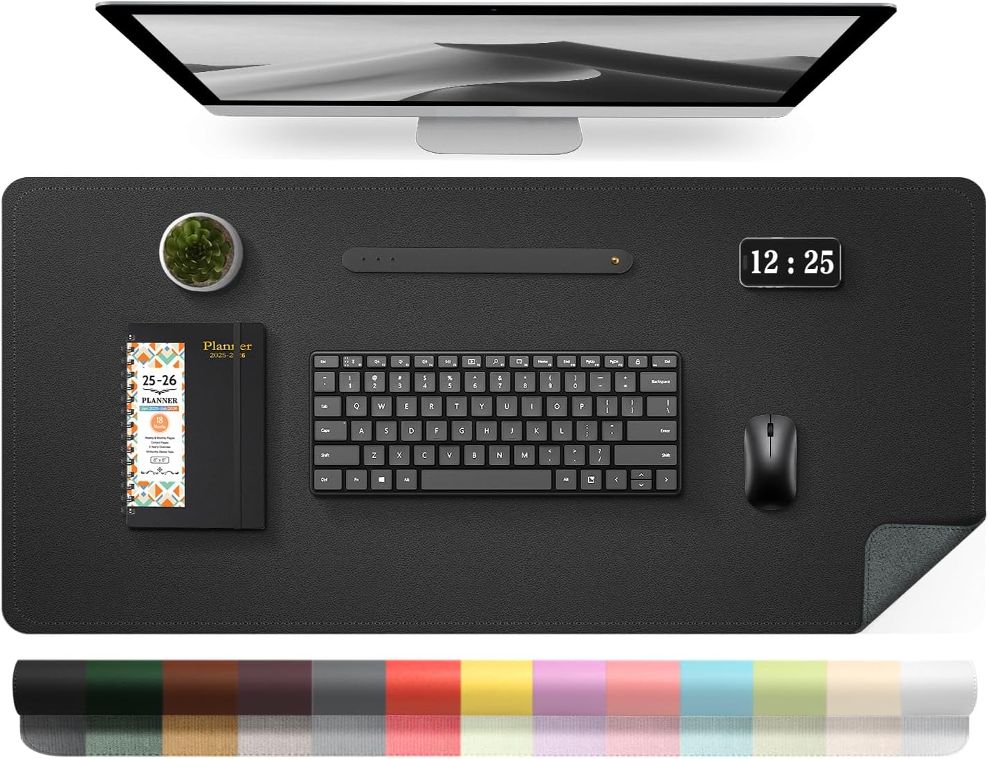 Large Leather Desk Pad Protect - Leather Desk Pad บทวิจารณ์และราคา