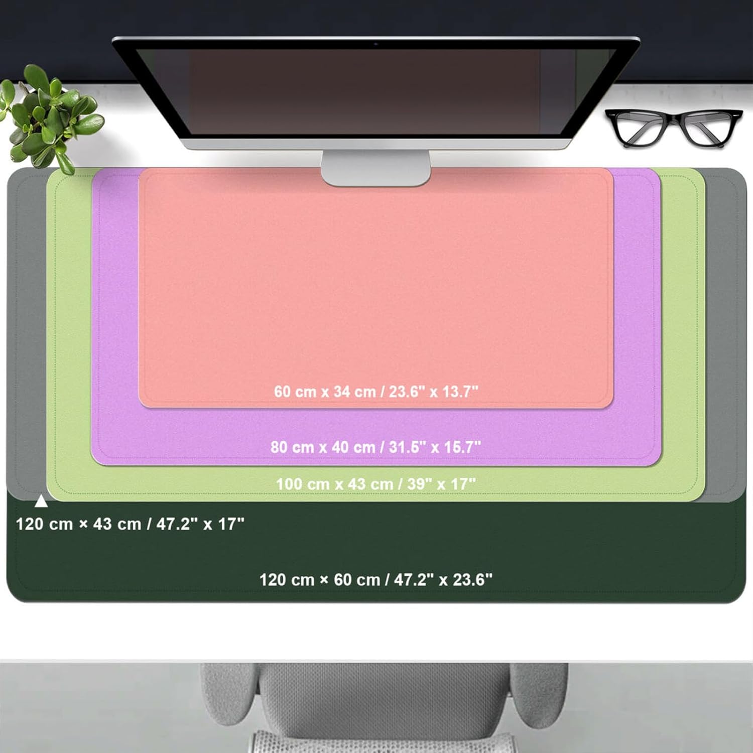 Large Leather Desk Pad Protect - Leather Desk Pad บทวิจารณ์และราคา