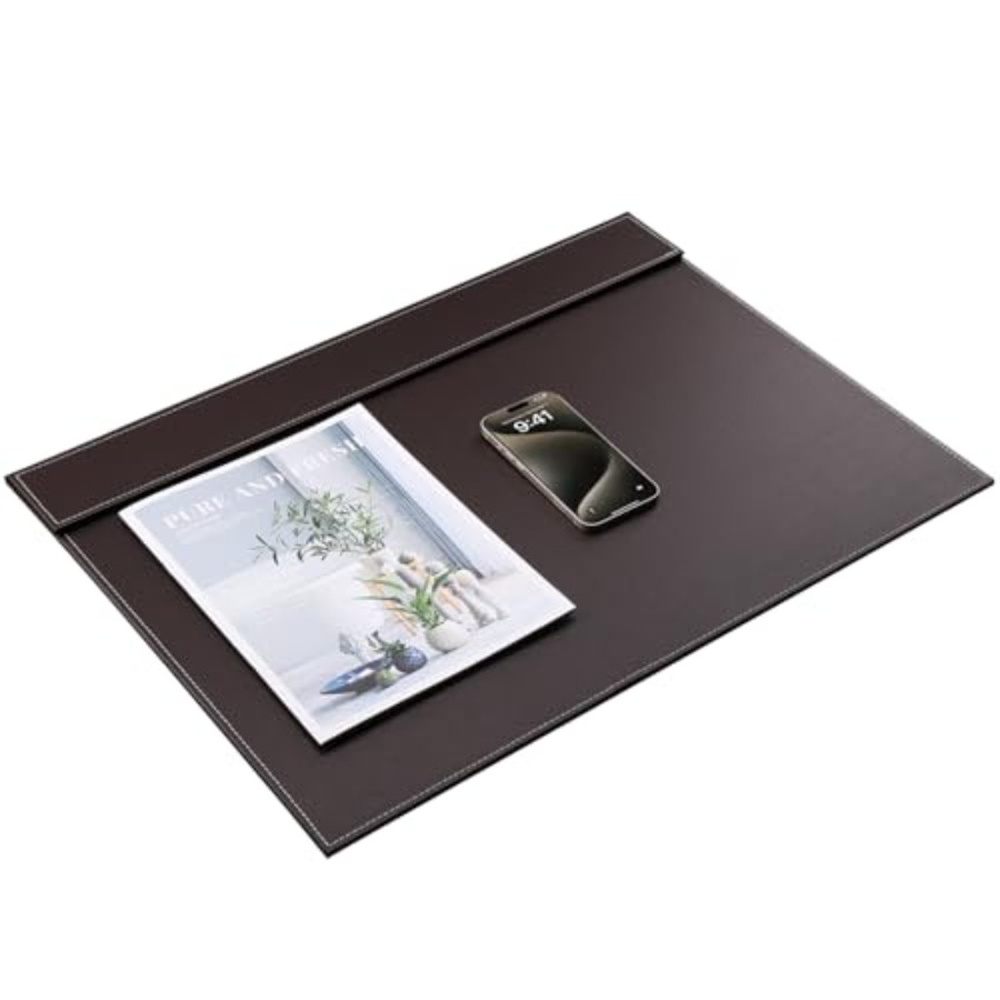 Ultra-Smooth PU Leather Desk P - Leather Desk Pad บทวิจารณ์และราคา