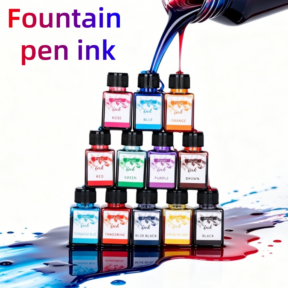 12-colors fountain pen ink, 25 - Fountain Pen Bottled Ink บทวิจารณ์และราคา