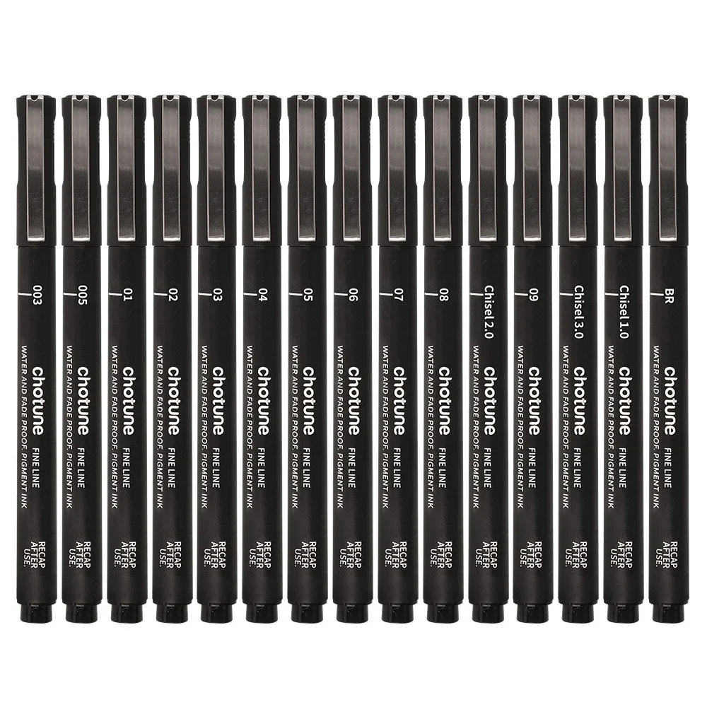 Black Micro Pens,15 Sizes,Wate - Archive Box Set บทวิจารณ์และราคา