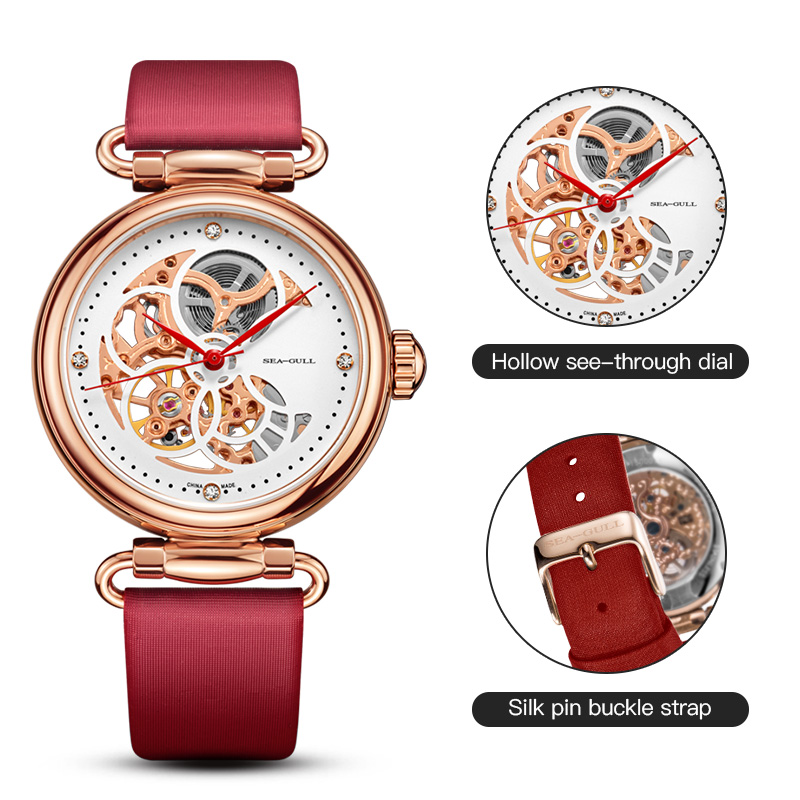 Seagull Openwork Dial Mechanic - Paper Weight Crystal บทวิจารณ์และราคา