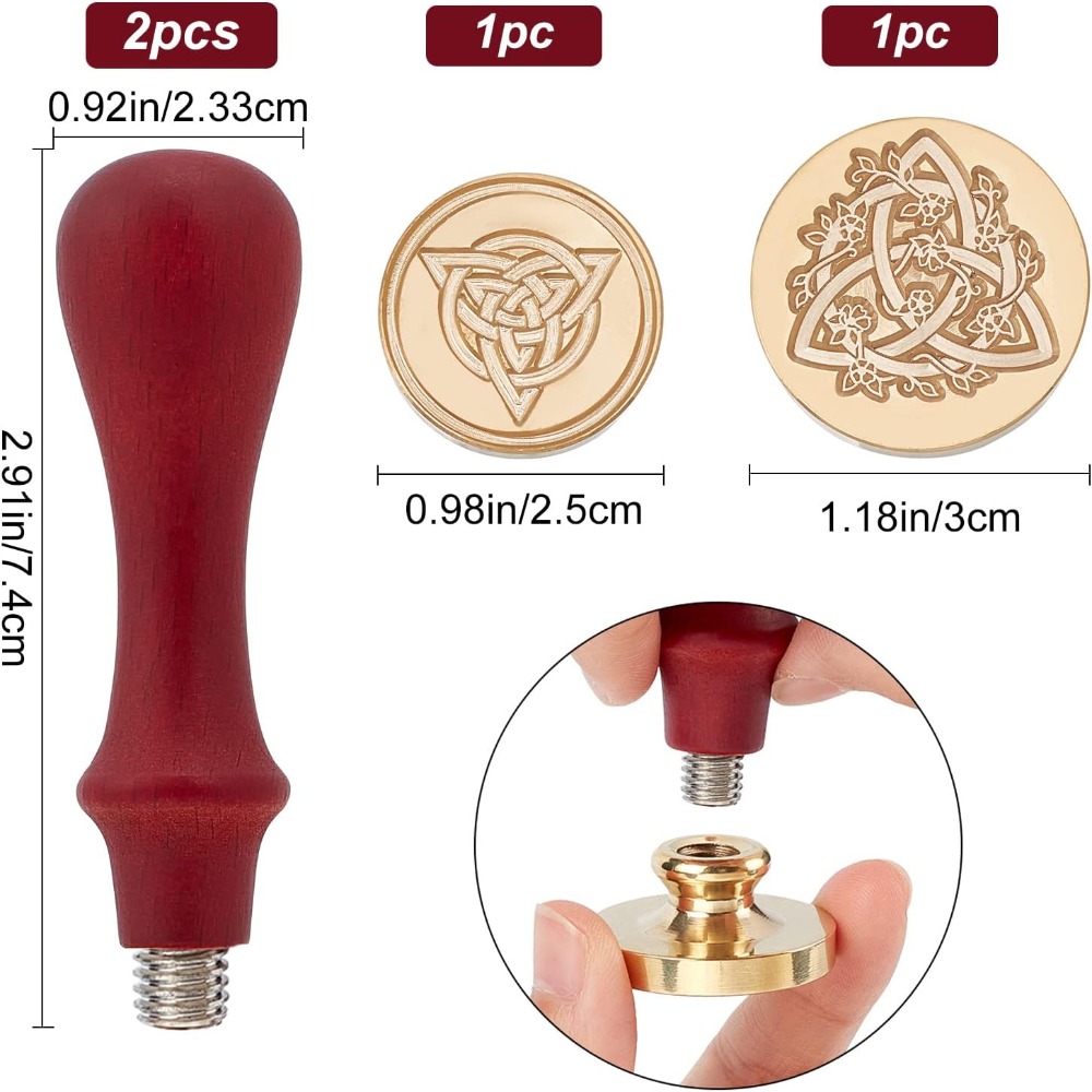 2 Set Celtic Knot Wax Seal Sta - Wax Seal Stamp Set บทวิจารณ์และราคา