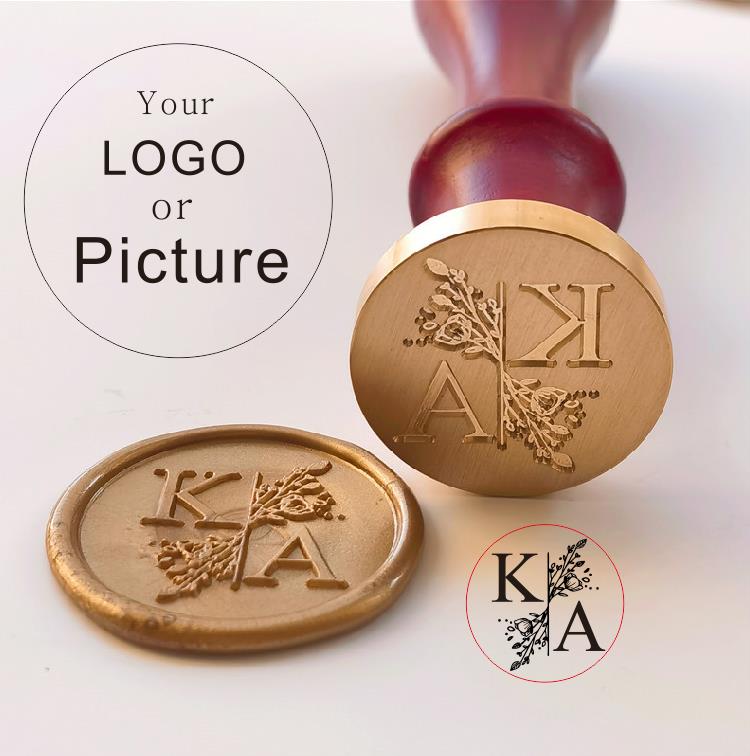 Custom Seal Wax Seal Stamp Cus - Rubber Date Stamp บทวิจารณ์และราคา