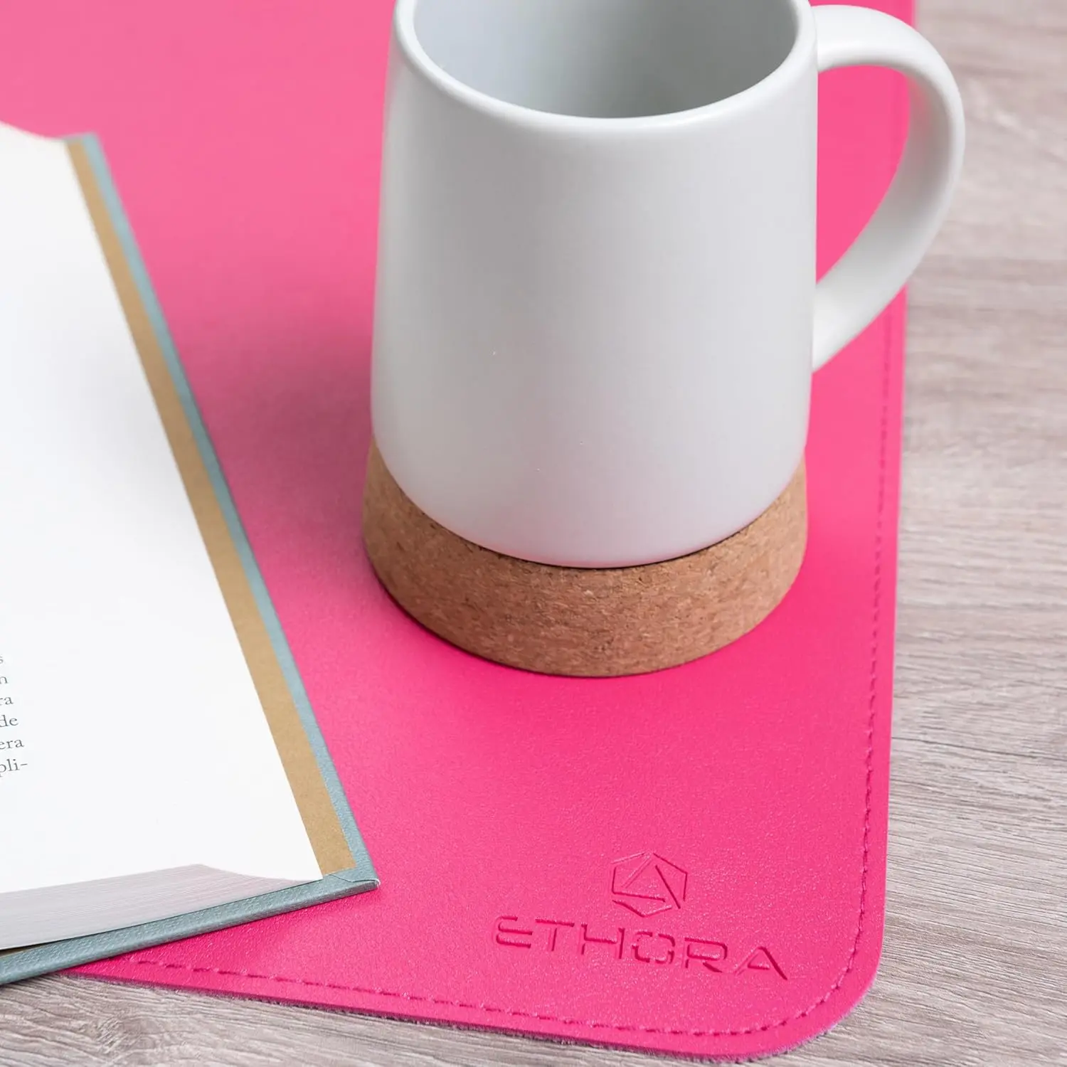 Desk Mat with Non-Slip Suede B - Leather Desk Pad บทวิจารณ์และราคา