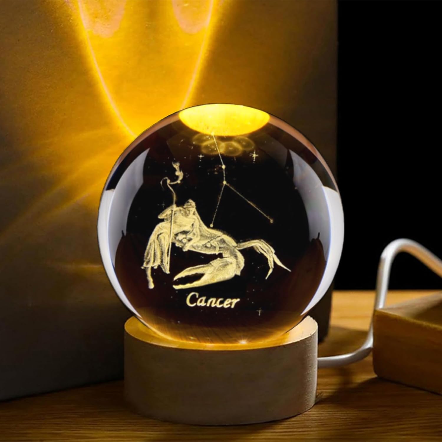 3D Cancer Constellation Crysta - Paper Weight Crystal บทวิจารณ์และราคา