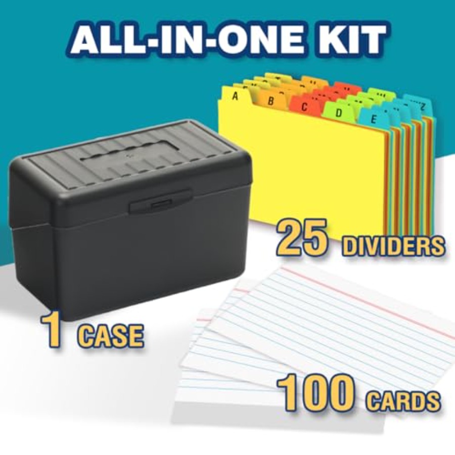 3x5 Index Card Holder with 100 - Index Card Holder บทวิจารณ์และราคา
