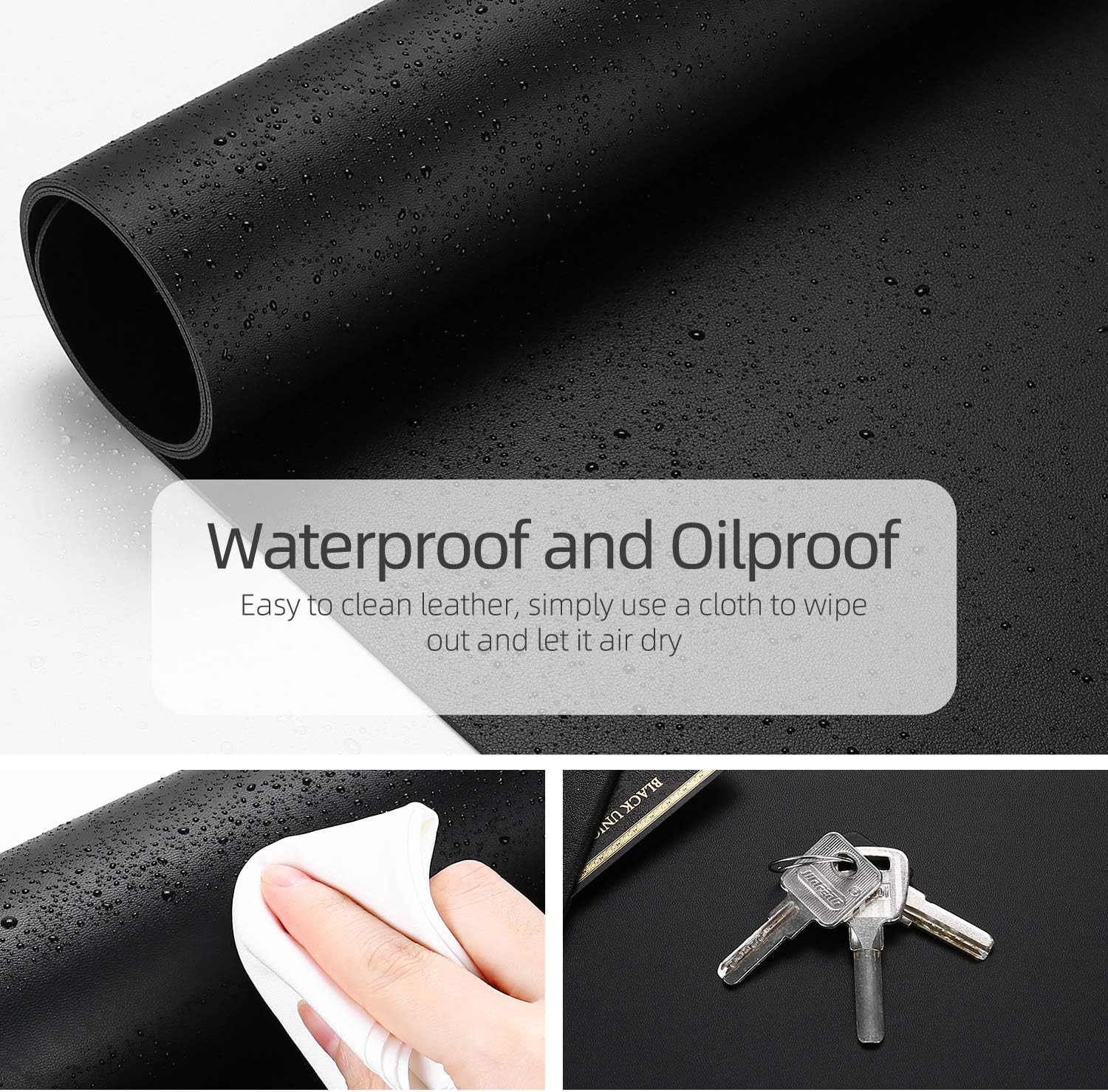 Dual-Sided Desk Pad Protector, - Leather Desk Pad บทวิจารณ์และราคา