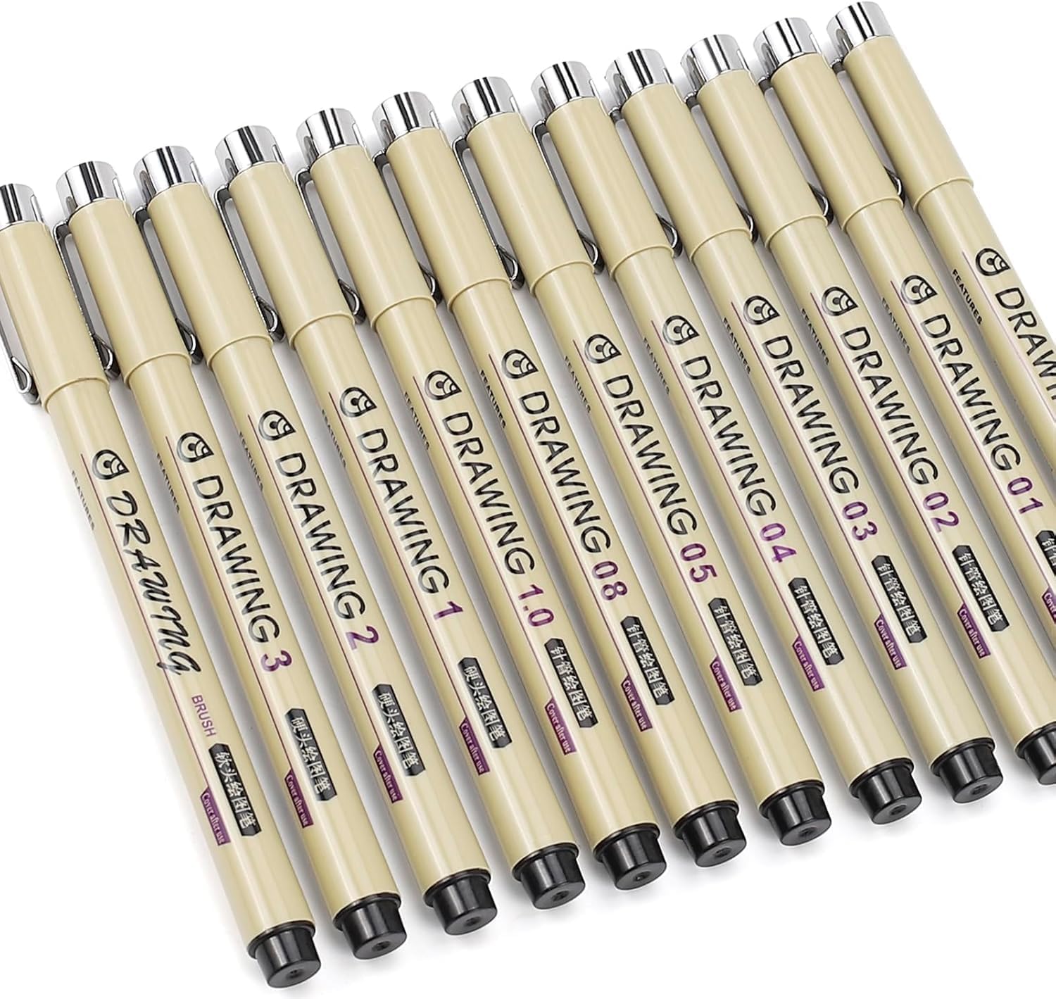 12 Black Micro Fineliner Drawi - Archive Box Set บทวิจารณ์และราคา