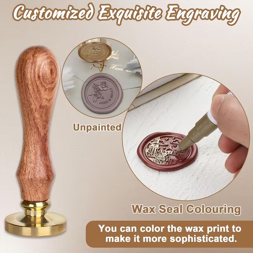 Personalized Wax Sealing Stamp - Wax Seal Stamp Set บทวิจารณ์และราคา