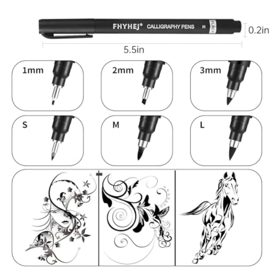 Calligraphy Pen, 6 Size Callig - Archive Box Set บทวิจารณ์และราคา