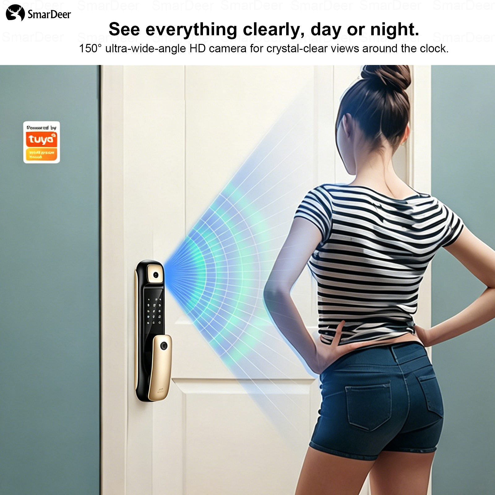 SmarDeer Smart Door Lock With  - Letter Opener Brass บทวิจารณ์และราคา