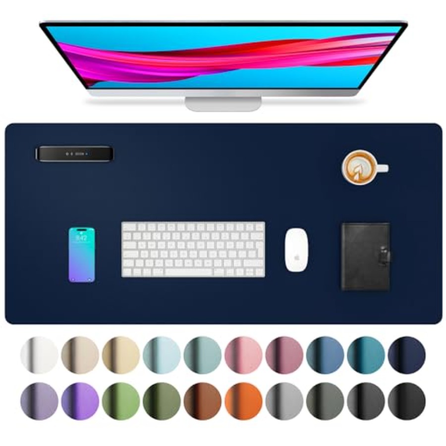 Leather Desk Pad Protector Mou - Leather Desk Pad บทวิจารณ์และราคา