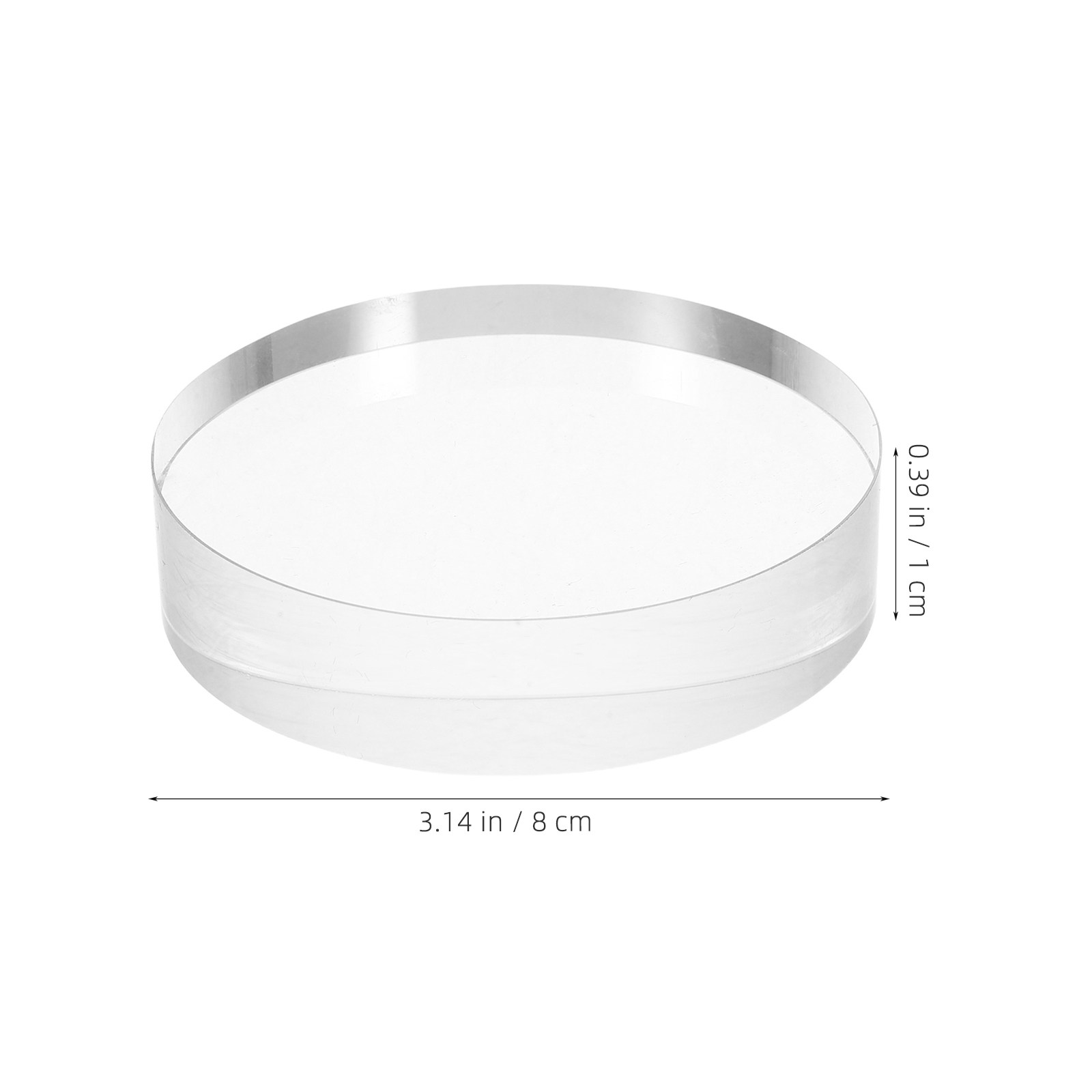3.15 Inch Round Clear Crystal  - Book Weight Glass บทวิจารณ์และราคา