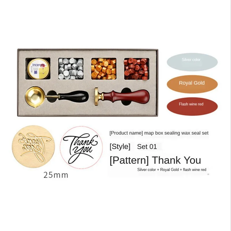 DIY Stamps Wax Seal Box Kit De - Wax Seal Stamp Set บทวิจารณ์และราคา
