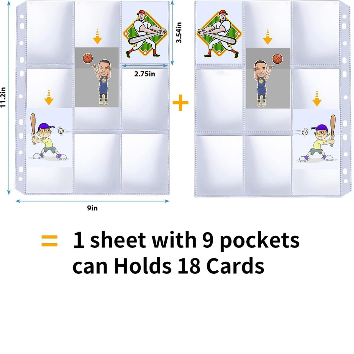 50 Pack 9 Pocket Card Sleeves  - Card Index Box บทวิจารณ์และราคา