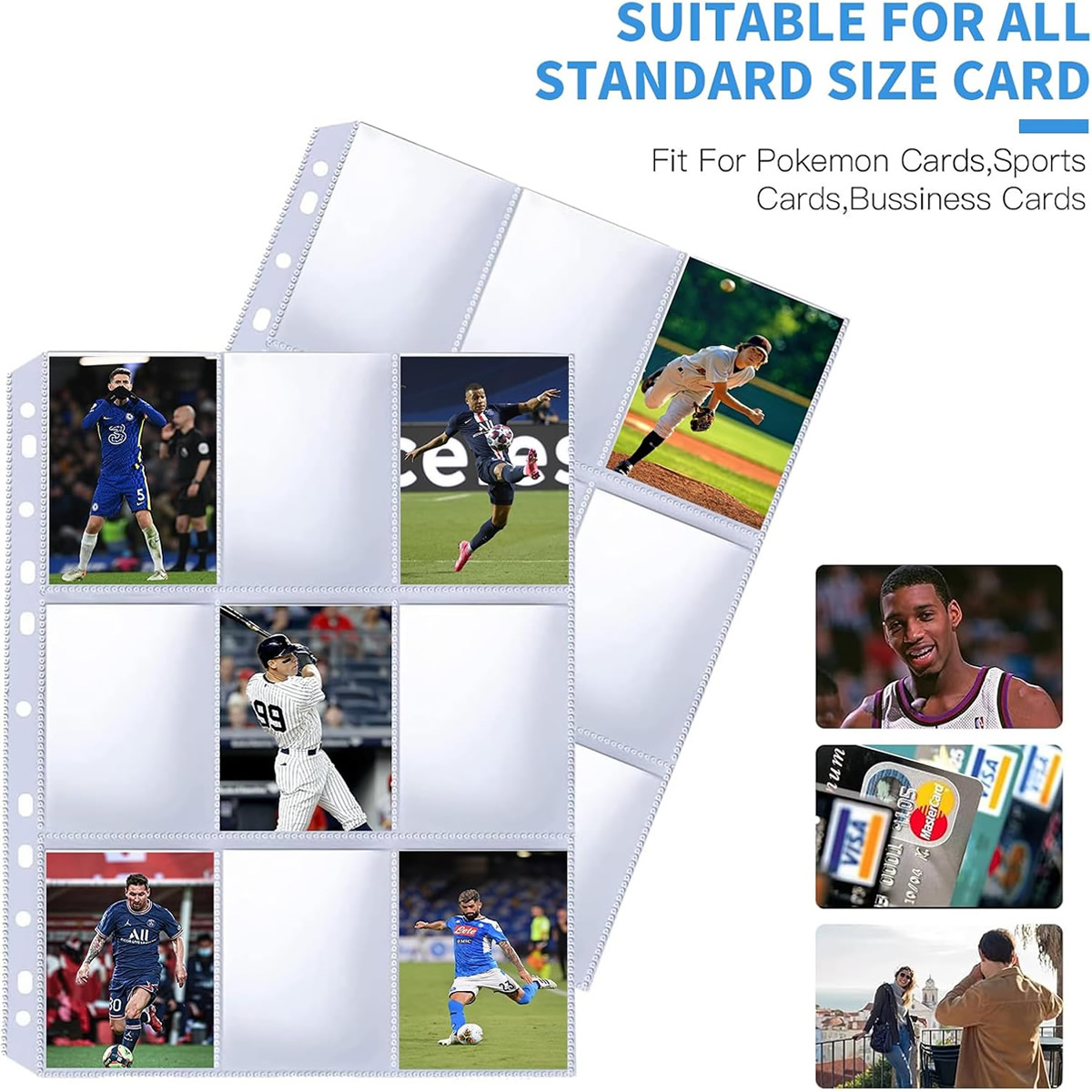 50 Pack 9 Pocket Card Sleeves  - Card Index Box บทวิจารณ์และราคา
