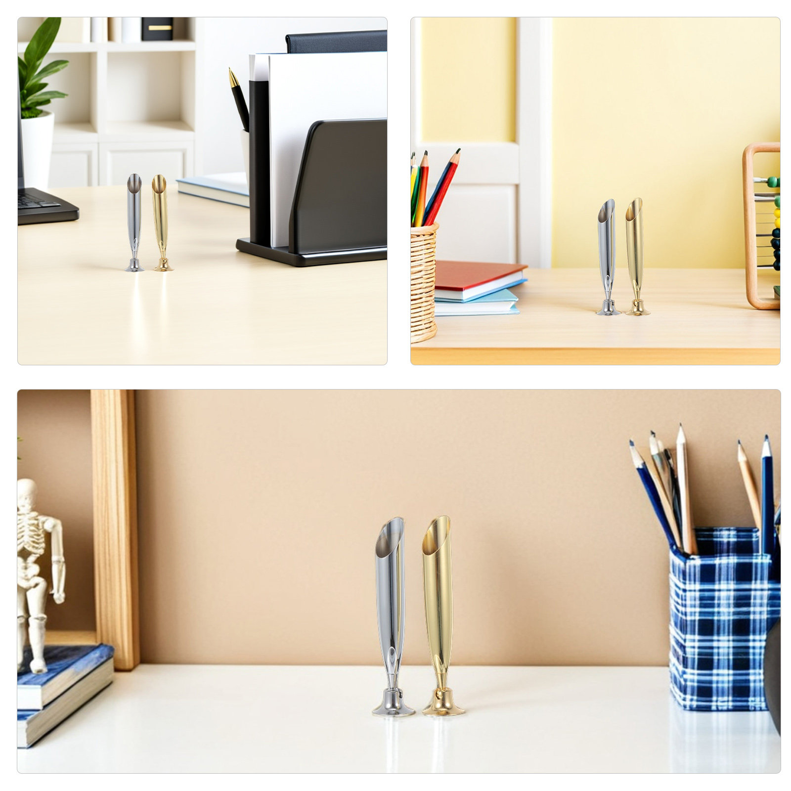 3Pcs Metal Single Pen Stand Ho - Pen Rest Single บทวิจารณ์และราคา