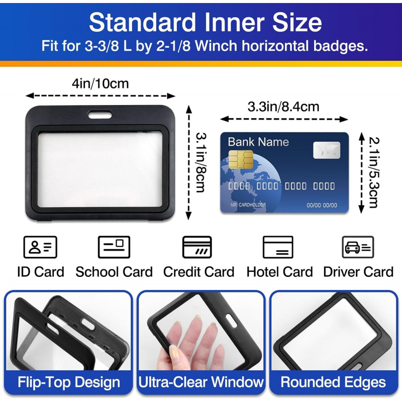 3-Pack Horizontal Hard Plastic - Index Card Holder บทวิจารณ์และราคา