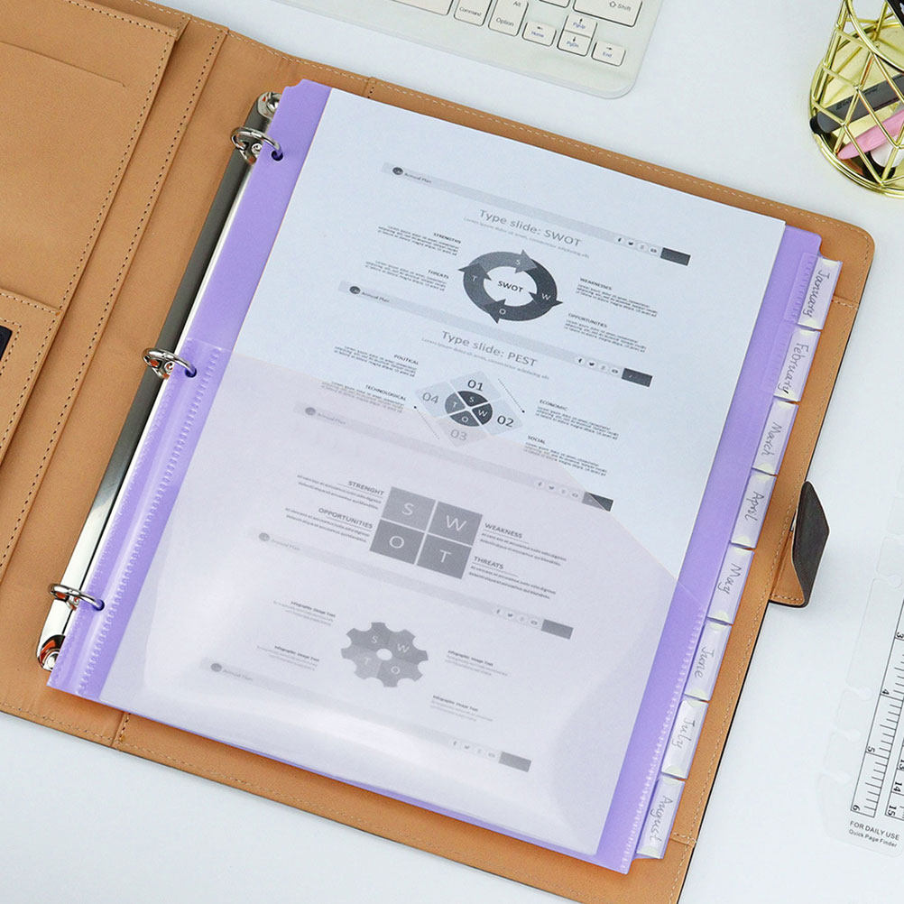 2Sets A4 Binder Dividers Plast - Tab Divider A4 บทวิจารณ์และราคา