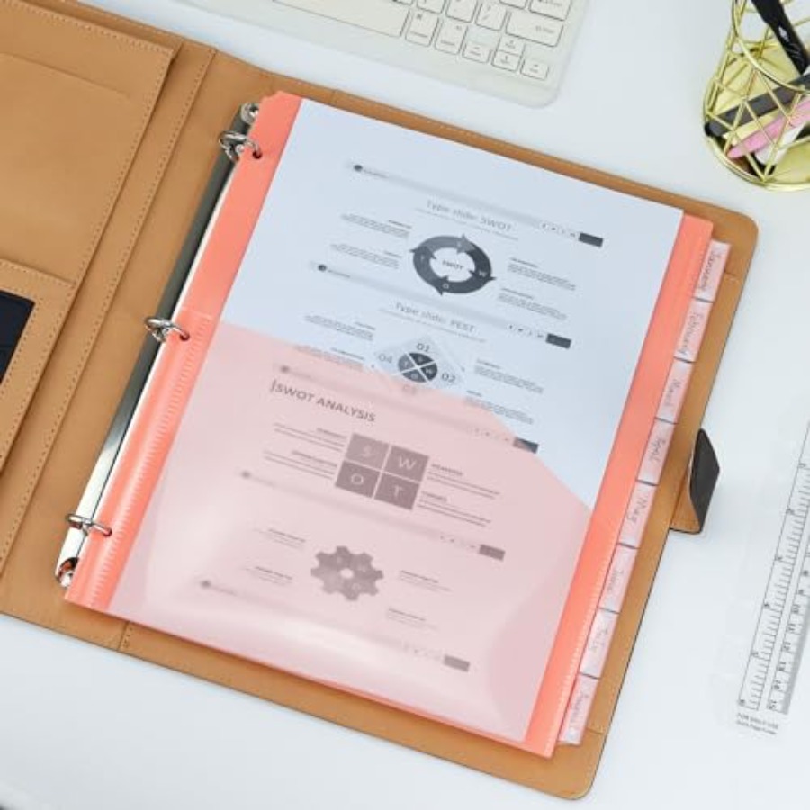 Binder Dividers with Pockets 8 - Tab Divider A4 บทวิจารณ์และราคา