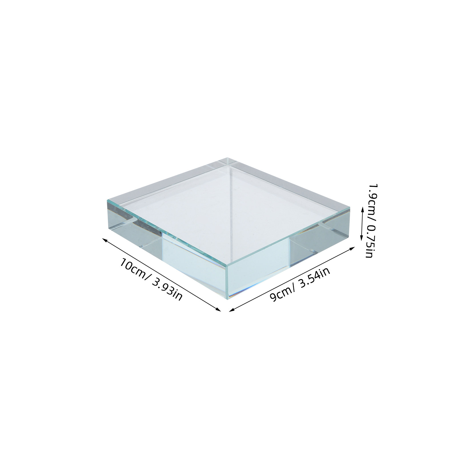 Glass Paperweight Rectangular  - Book Weight Glass บทวิจารณ์และราคา