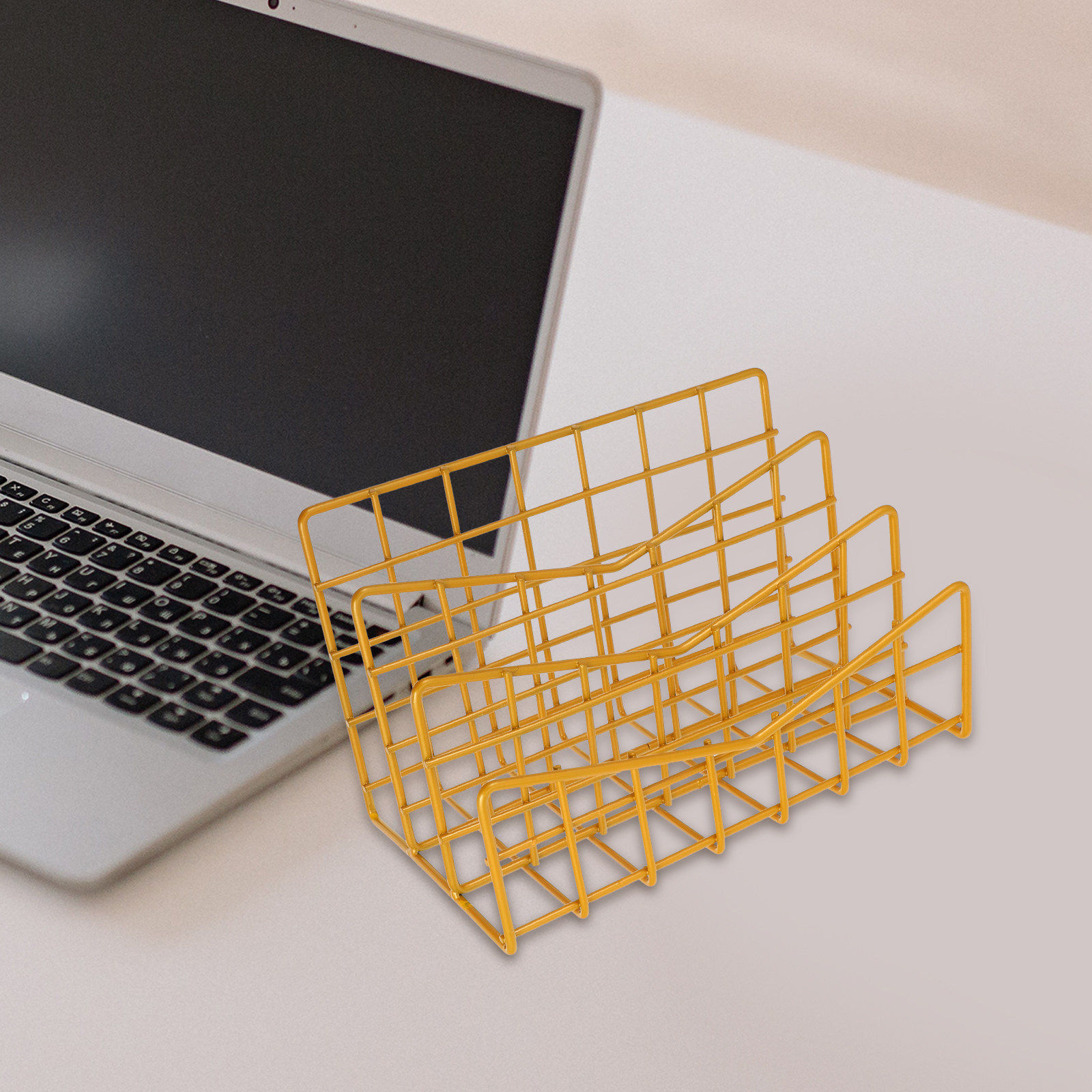 1Pcs Electroplated Metal Stora - Magazine Holder Rack บทวิจารณ์และราคา