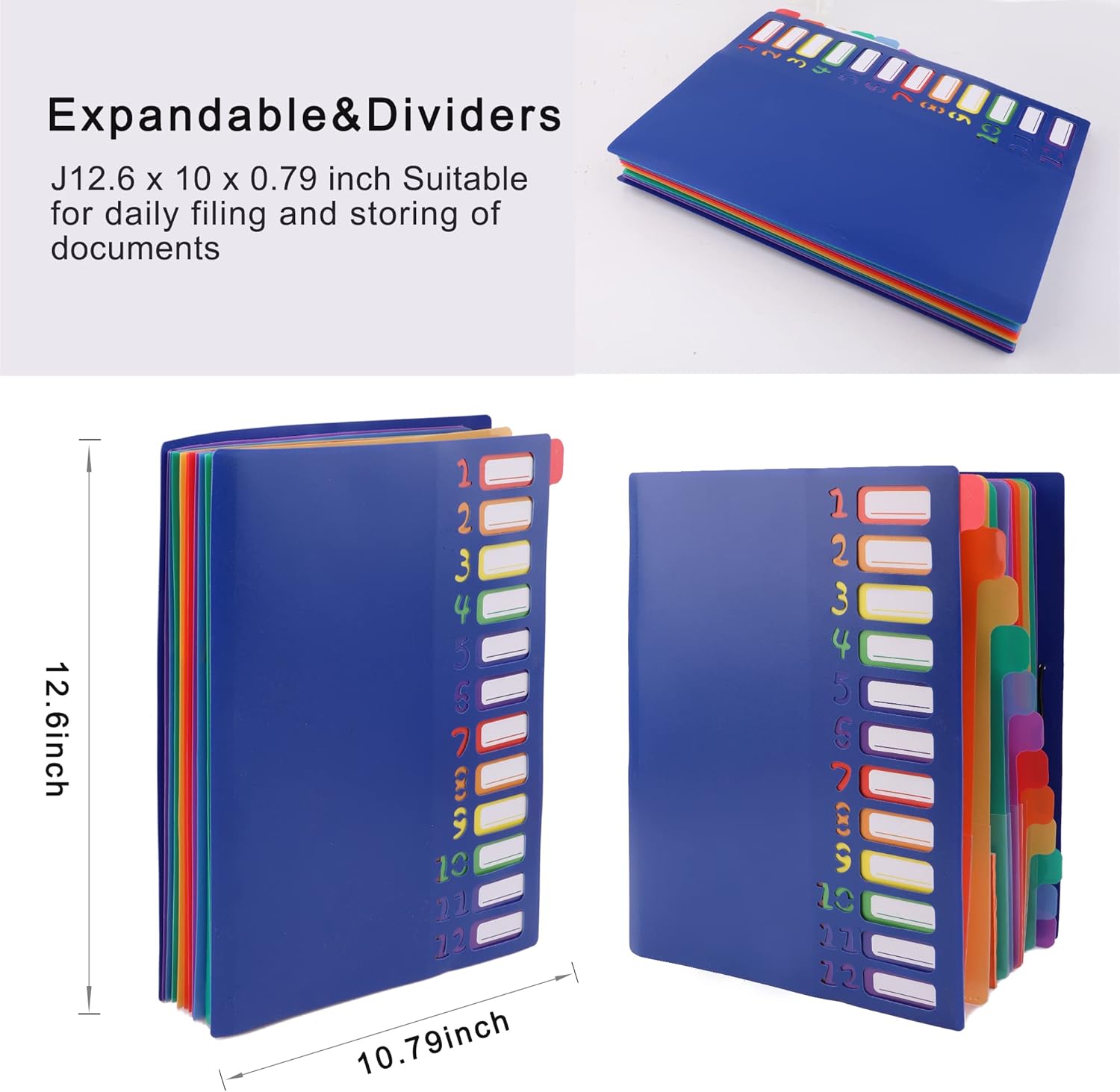A4 Size Rainbow Tab Expanding  - Tab Divider A4 บทวิจารณ์และราคา
