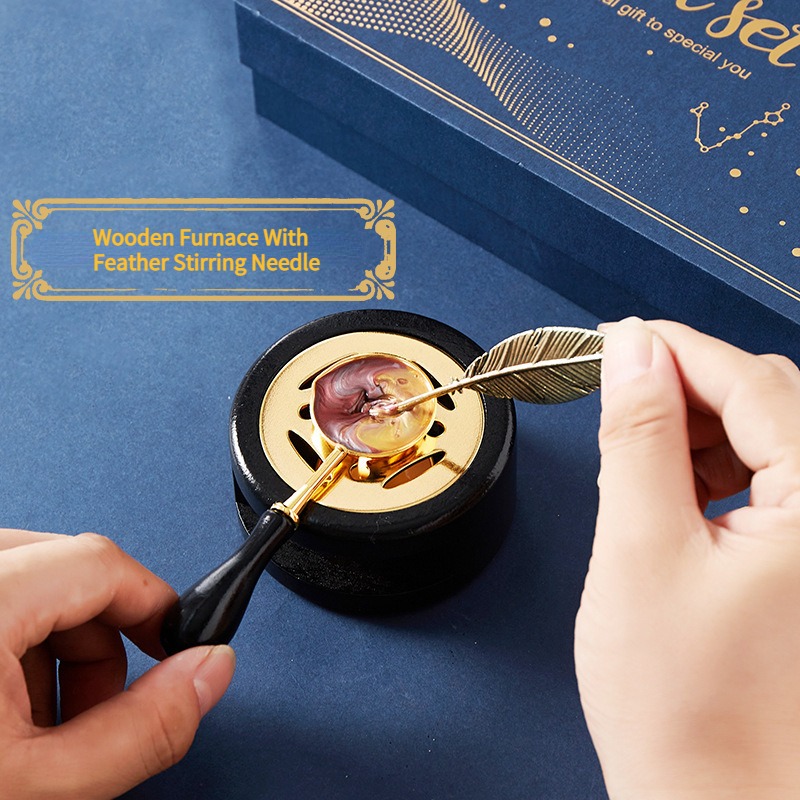 Starry Fire Lacquer Stamp Set  - Wax Seal Stamp Set บทวิจารณ์และราคา
