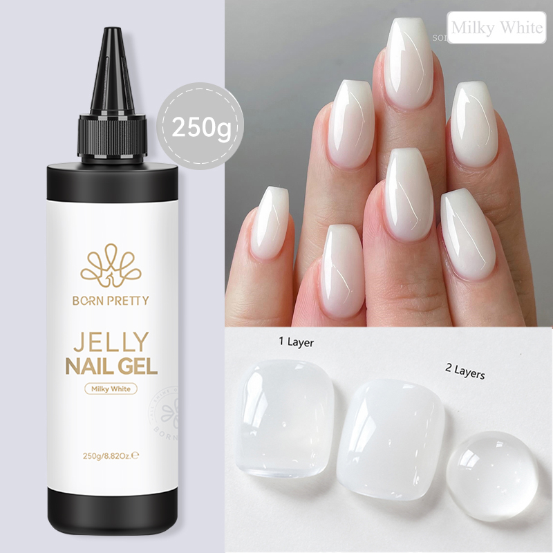 BORN PRETTY 250g Jelly Milky W - Gel Refill Pack บทวิจารณ์และราคา