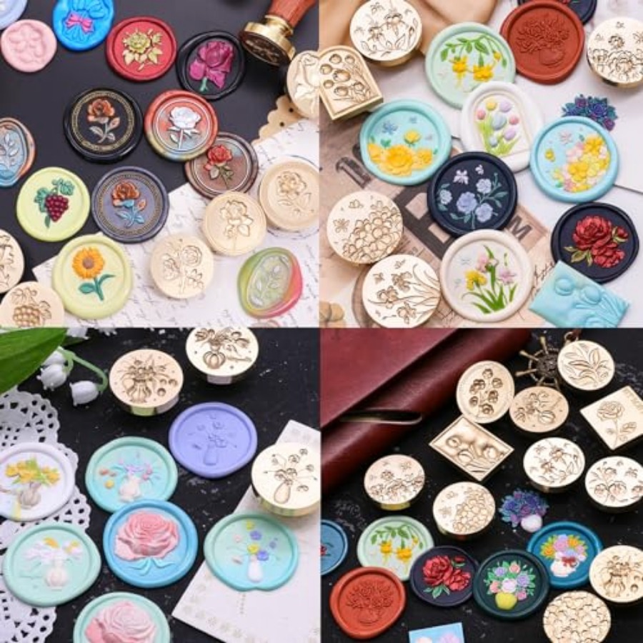 600Pcs Wax Seal Beads, Sealing - Wax Seal Stamp Set บทวิจารณ์และราคา