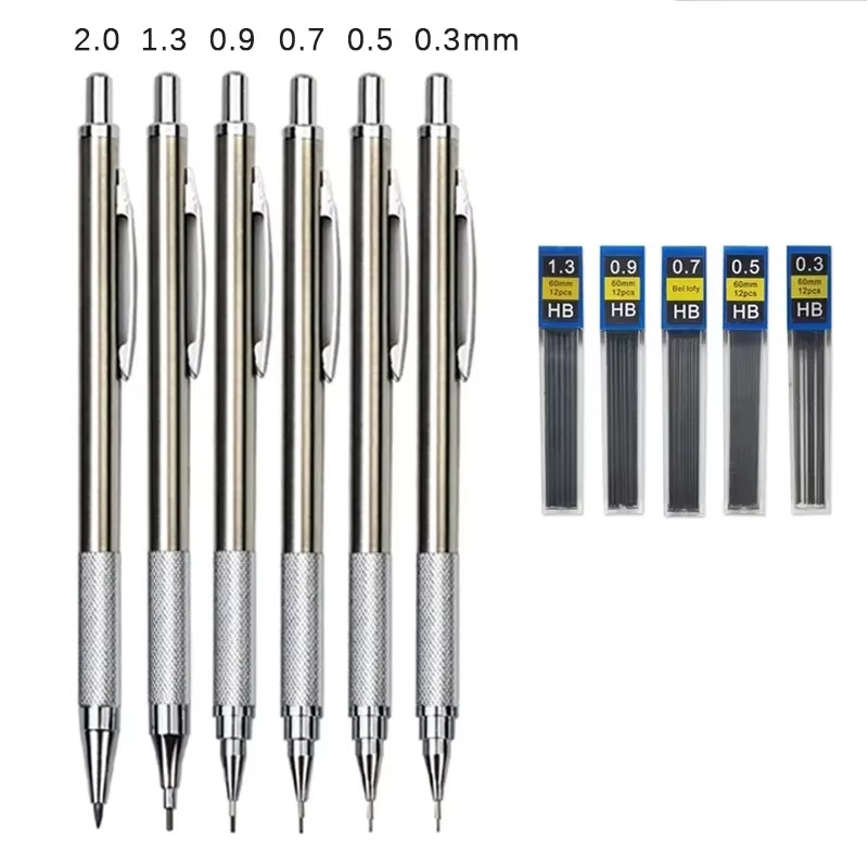 Metal Mechanical Pencil Set 0. - Mechanical Pencil 0.3 บทวิจารณ์และราคา
