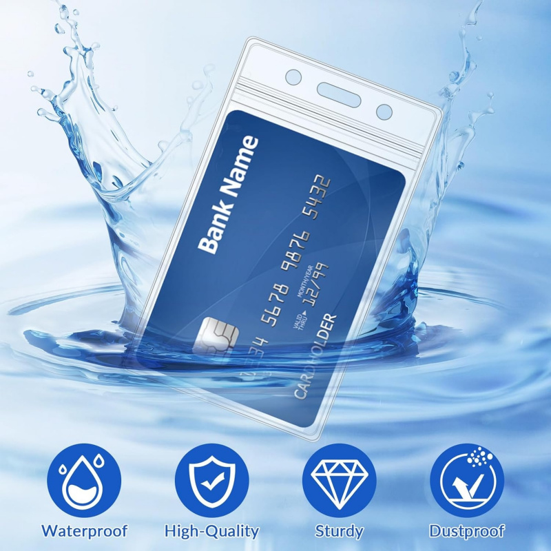 50 PCS Plastic Badge Holder, V - Index Card Holder บทวิจารณ์และราคา