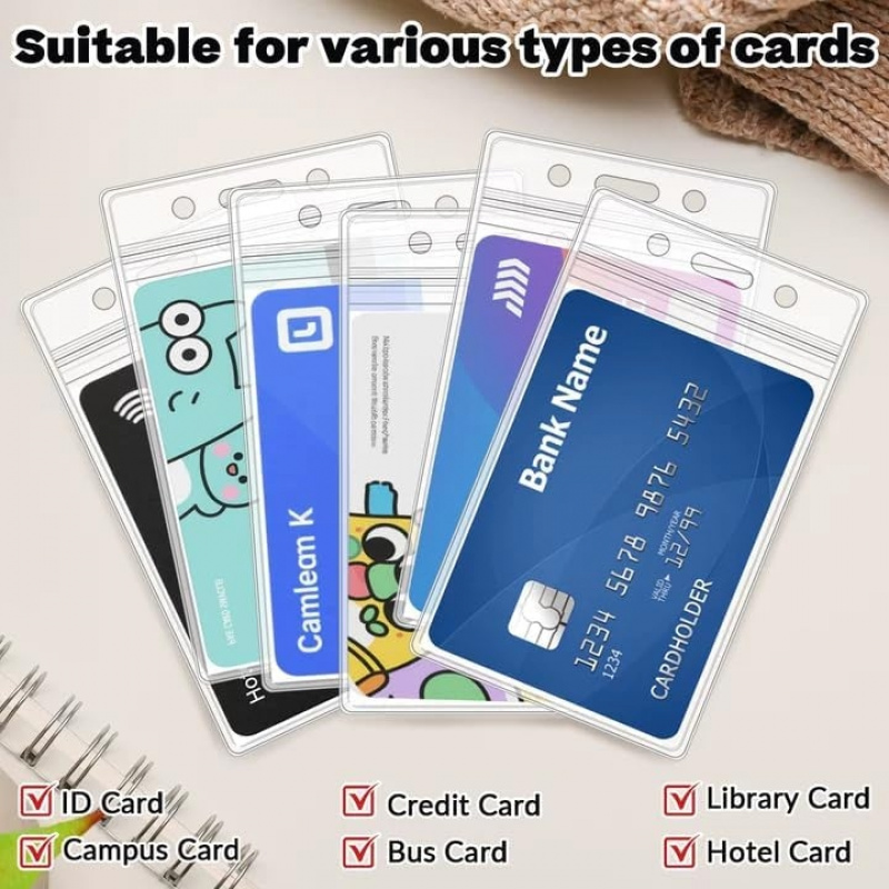 50 PCS Plastic Badge Holder, V - Index Card Holder บทวิจารณ์และราคา